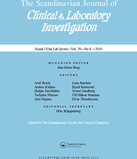 Cover image for Scandinavian Journal of Clinical and Laboratory Investigation, Volume 79, Issue 8, 2019