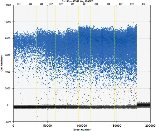 Figure 4. DNA content gradient map of fox.