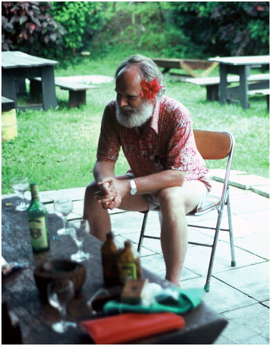 Figure 2. Wal at Kohai Lodge, Manus, Lapita Homeland Project 1984 (Photograph: Jim Specht archive).