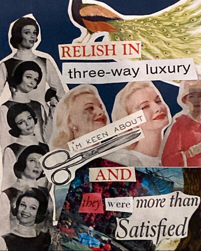 Figure 8. Melissa’s “Relish in Three-Way Luxury” Collage