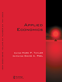 Cover image for Applied Economics, Volume 54, Issue 24, 2022