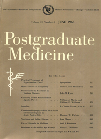 Cover image for Postgraduate Medicine, Volume 33, Issue 6, 1963