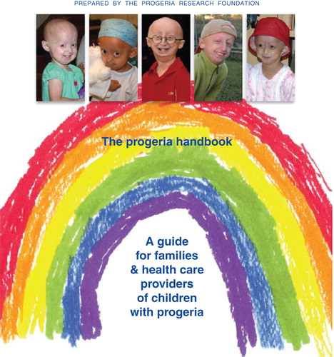 Figure 5. The Progeria clinical handbook is a 100-page healthcare guide for families and caretakers of children with Progeria.