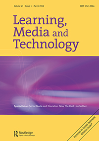 Cover image for Learning, Media and Technology, Volume 41, Issue 1, 2016