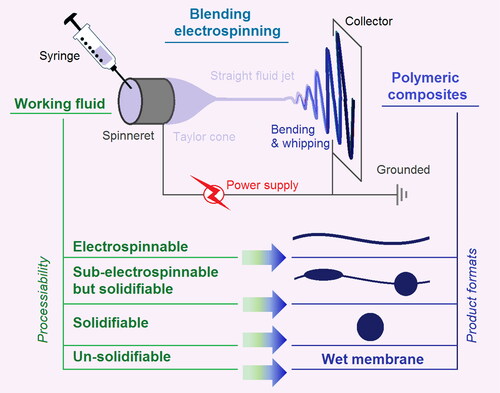 Figure 1. The influences of working fluids on the morphologies of final products.