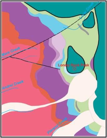 Figure 1. Geological map of the modeled area (modified after CitationSăndulescu et al. 1975).