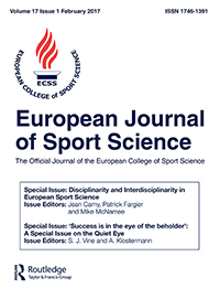 Cover image for European Journal of Sport Science, Volume 17, Issue 1, 2017