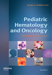 Cover image for Pediatric Hematology and Oncology, Volume 32, Issue 8, 2015