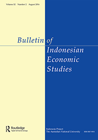 Cover image for Bulletin of Indonesian Economic Studies, Volume 52, Issue 2, 2016