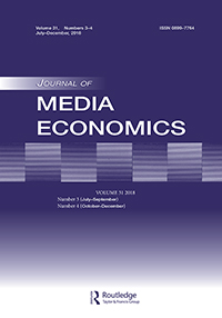 Cover image for Journal of Media Economics, Volume 31, Issue 3-4, 2018