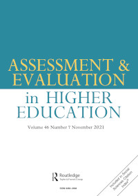 Cover image for Assessment & Evaluation in Higher Education, Volume 46, Issue 7, 2021
