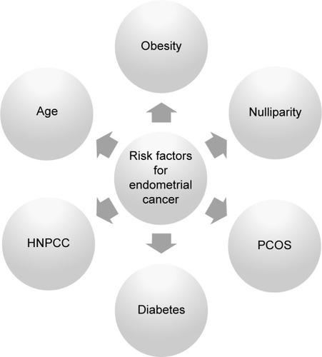 Figure 2 Risk factors for endometrial cancer.