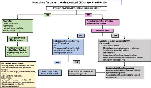 Figure 2 Choice restricted conservative kidney management.