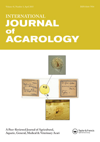Cover image for International Journal of Acarology, Volume 41, Issue 3, 2015