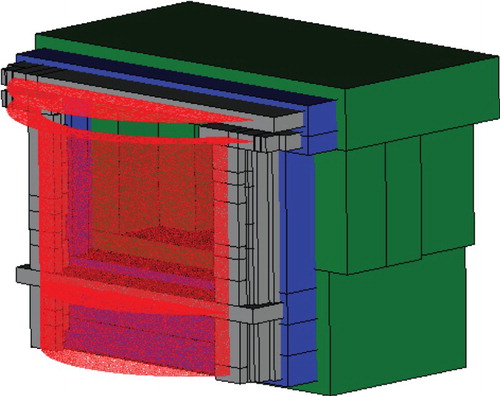 Figure 8. Mesh construction over the diffuser's geometry.