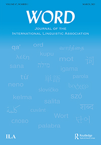 Cover image for WORD, Volume 67, Issue 1, 2021