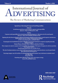 Cover image for International Journal of Advertising, Volume 41, Issue 2, 2022