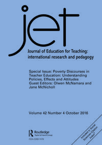 Cover image for Journal of Education for Teaching, Volume 42, Issue 4, 2016