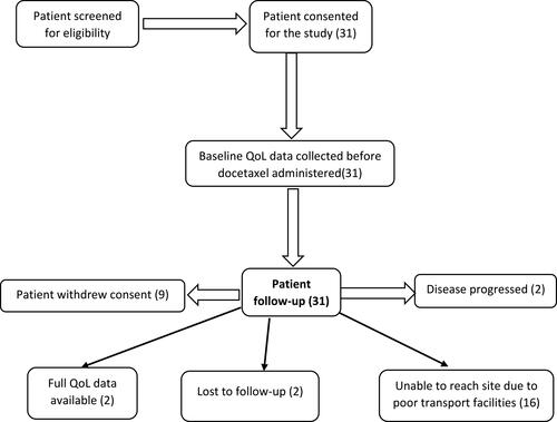 Figure 1 Flow chart of patients enrolled in the study.