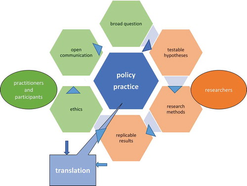 Figure 5. Cooperative researchers- practitioners model