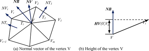 Figure 4. Definition of vertex height.