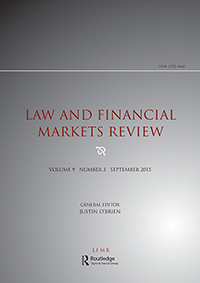 Cover image for Law and Financial Markets Review, Volume 9, Issue 3, 2015