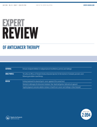 Cover image for Expert Review of Anticancer Therapy, Volume 16, Issue 7, 2016
