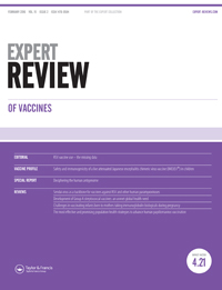 Cover image for Expert Review of Vaccines, Volume 15, Issue 2, 2016