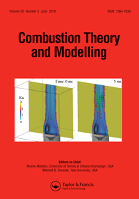 Cover image for Combustion Theory and Modelling, Volume 20, Issue 3, 2016