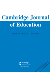 Cover image for Cambridge Journal of Education, Volume 48, Issue 3, 2018