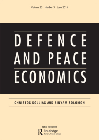 Cover image for Defence and Peace Economics, Volume 10, Issue 4, 1999