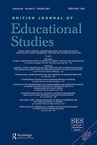 Cover image for British Journal of Educational Studies, Volume 69, Issue 5, 2021