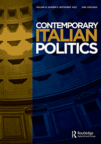 Cover image for Contemporary Italian Politics, Volume 14, Issue 3, 2022