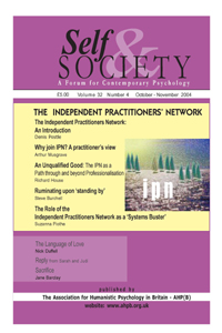Cover image for Self & Society, Volume 32, Issue 4, 2004