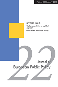 Cover image for Journal of European Public Policy, Volume 22, Issue 9, 2015