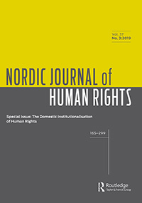 Cover image for Nordic Journal of Human Rights, Volume 37, Issue 3, 2019