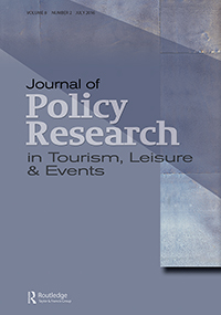 Cover image for Journal of Policy Research in Tourism, Leisure and Events, Volume 8, Issue 2, 2016