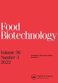 Cover image for Food Biotechnology, Volume 36, Issue 3, 2022