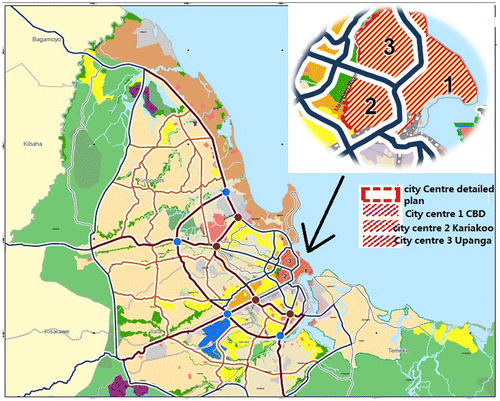 Figure 6. Location of Kariakoo in Dar es Salaam city.Source: United Republic of Tanzania, Dar es Salaam master plan, 2012.