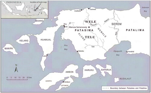 Map 1. The territorial extent of the Western Seram Regency.