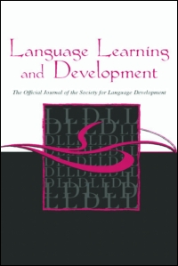 Cover image for Language Learning and Development, Volume 13, Issue 2, 2017