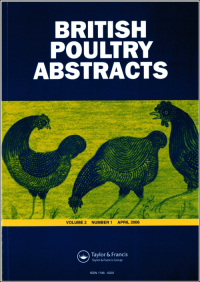 Cover image for British Poultry Abstracts, Volume 18, Issue 1, 2022