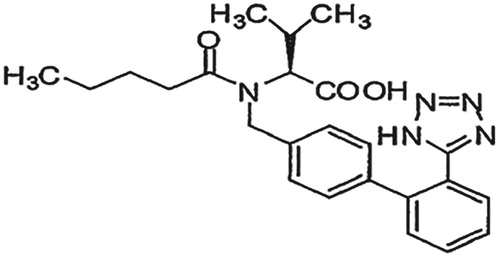 Figure 2. Chemical structure of valsartan.