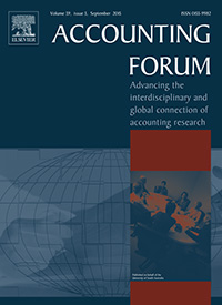 Cover image for Accounting Forum, Volume 39, Issue 3, 2015