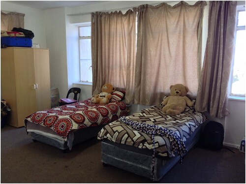 Figure 2. Student co-researcher image of their room in the residence (reproduced with permission).
