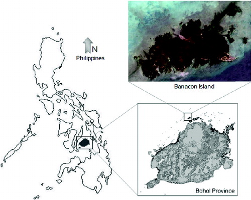 Figure 1. Location map of Banacon Island, Bohol, Philippines.