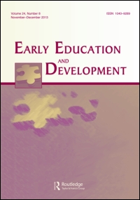 Cover image for Early Education and Development, Volume 19, Issue 5, 2008