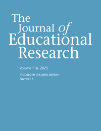 Cover image for The Journal of Educational Research, Volume 116, Issue 3, 2023