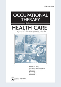 Cover image for Occupational Therapy In Health Care, Volume 37, Issue 4, 2023