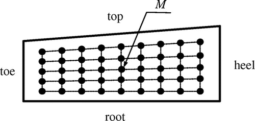 Figure 1. Grid on projection plane.